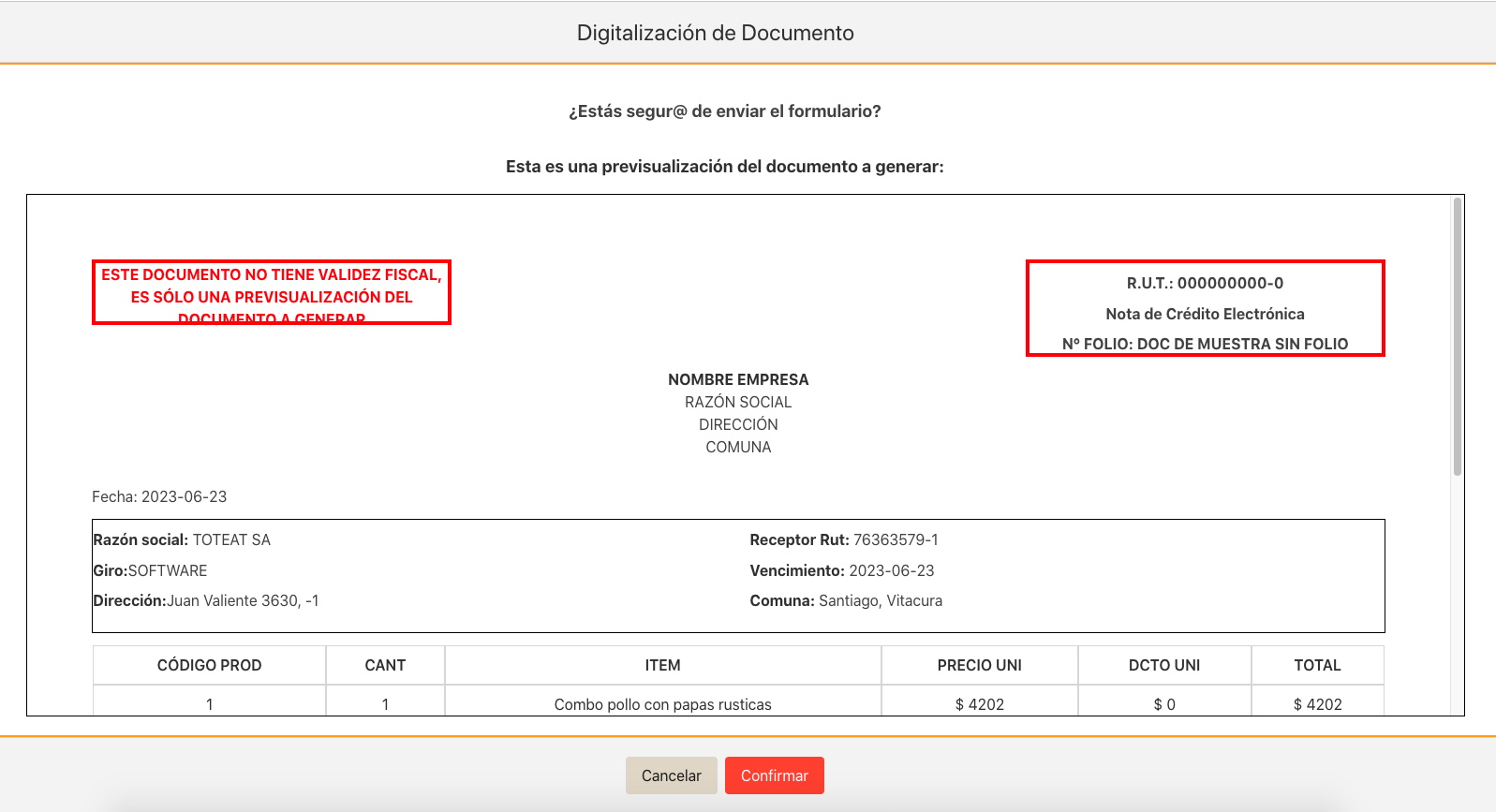 dte-admin-5 detalle de factura