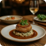 foto de un plato de menu de restaurante