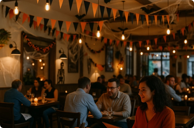 restaurante tematico de halloween