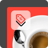 taza de cafe con icono